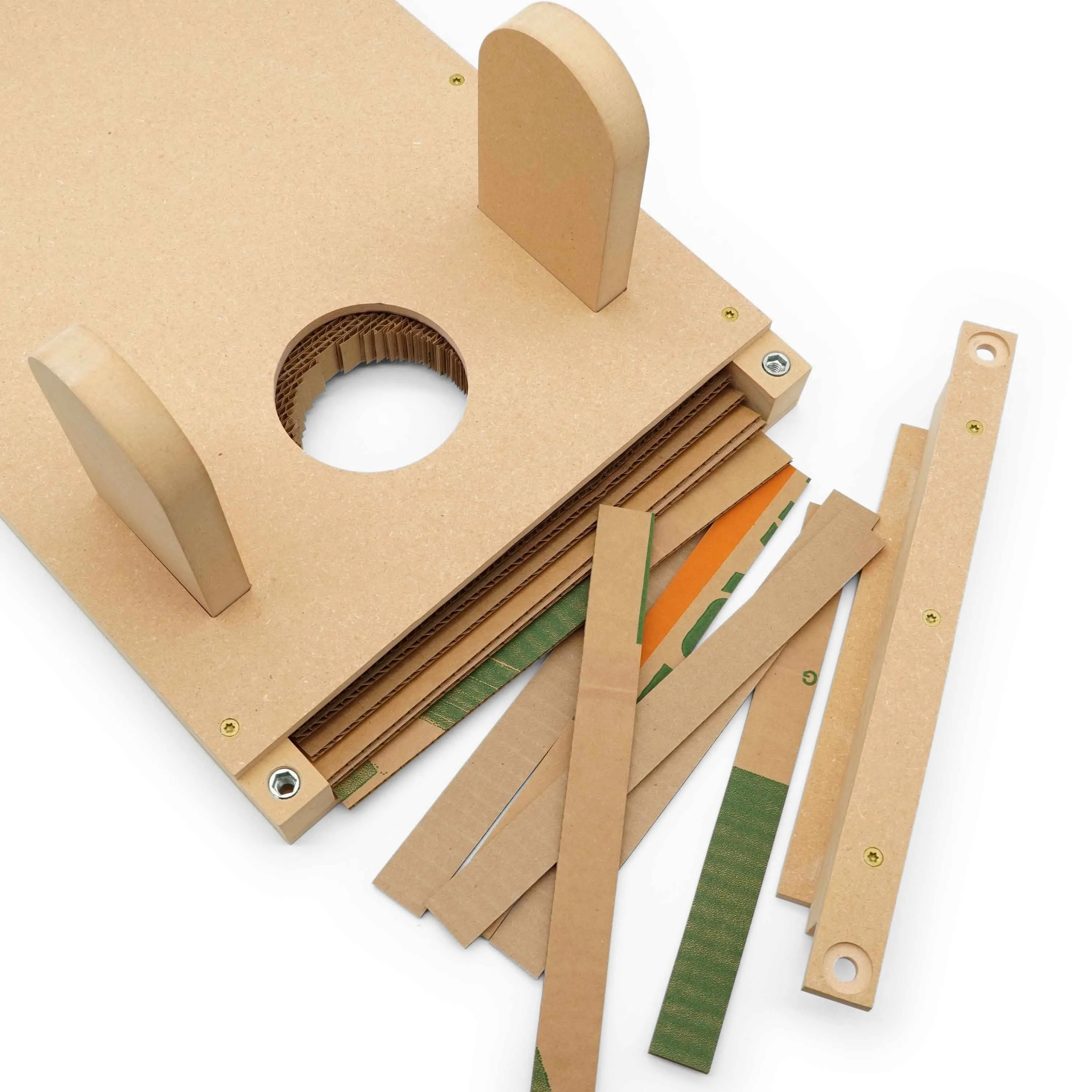 Eco-Friendly Cat Scratching Pad - Sustainable Interactive Recycled Cardboard Cat Scratcher