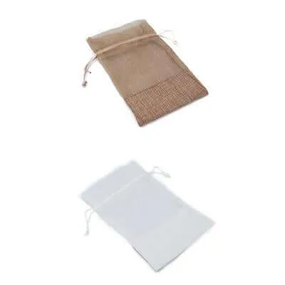 Eco Friendly Jute Accessories Pouch with Netting