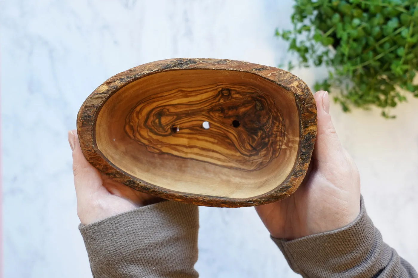 Ecoliving Large Olive Wood Soap Dish