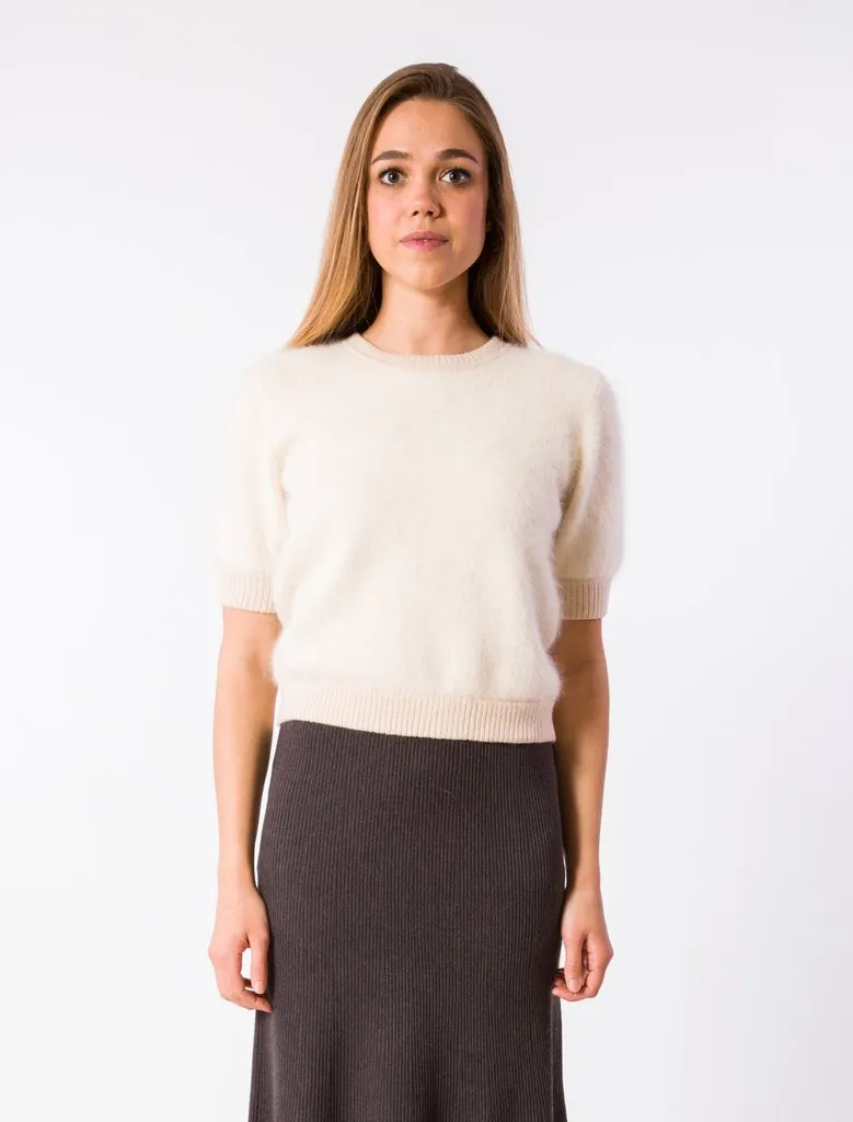 Ecru/Beige Caxixi Crew Neck Sweater