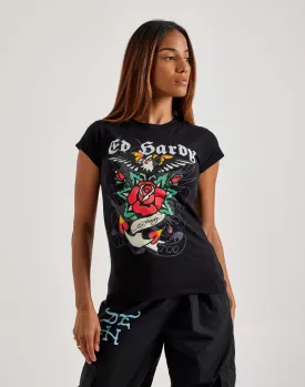 Ed Hardy Anchor Rose Slim-Fit Tee