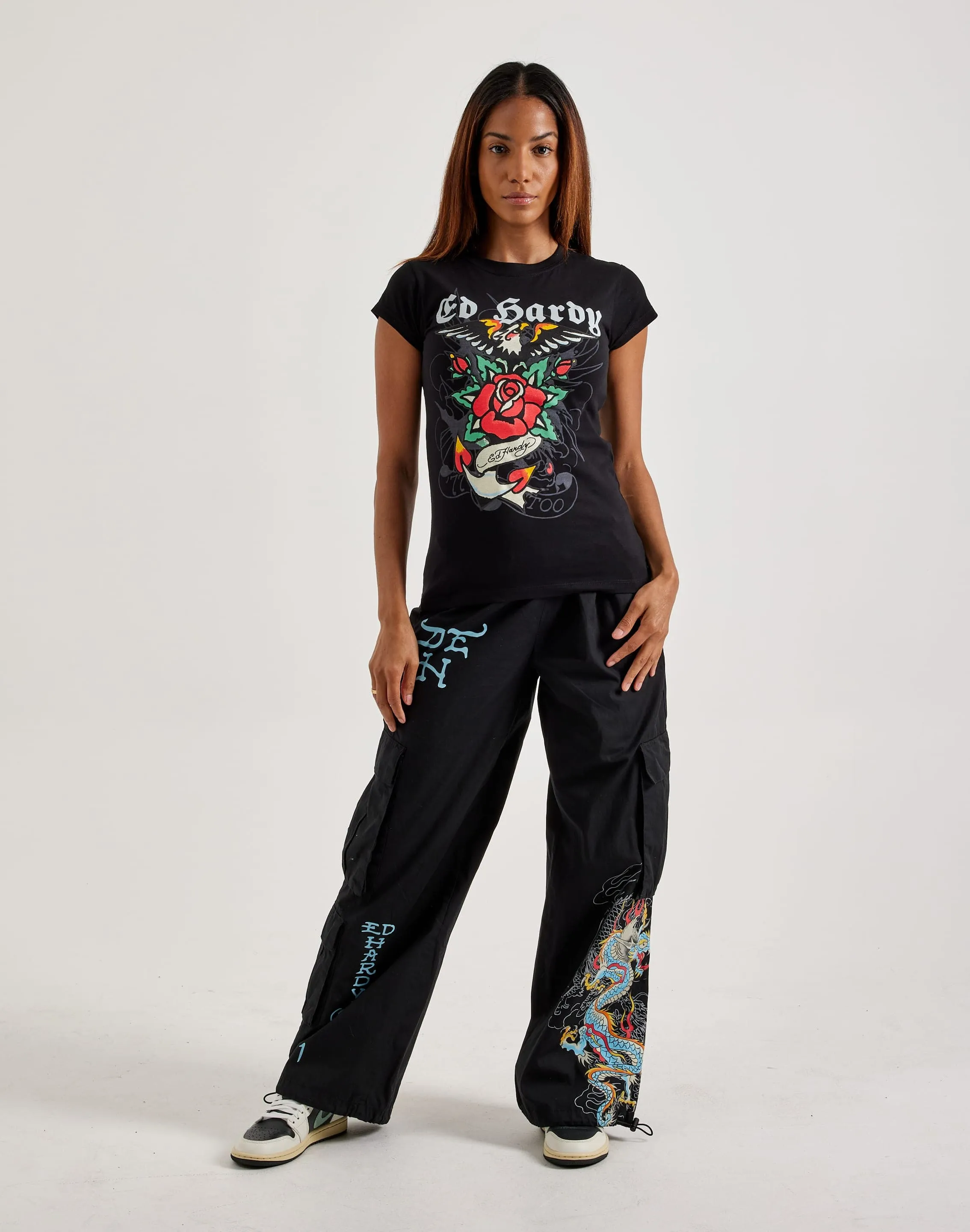 Ed Hardy Anchor Rose Slim-Fit Tee