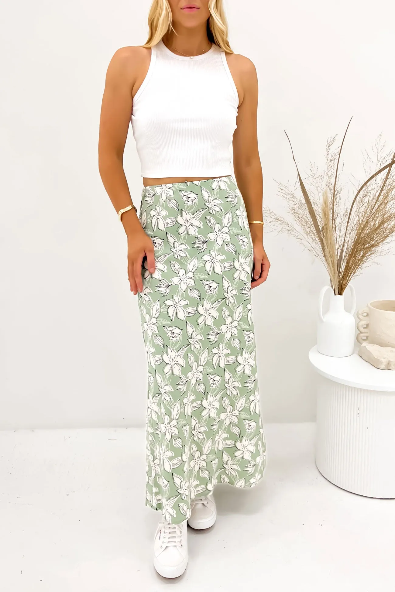 Eden Maxi Skirt Sage