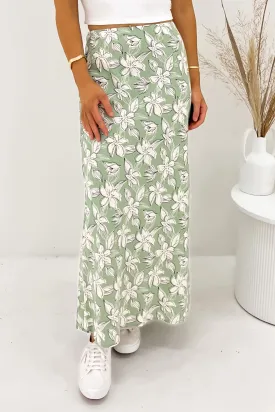 Eden Maxi Skirt Sage