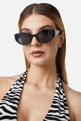 Edgy Oval Sunglasses