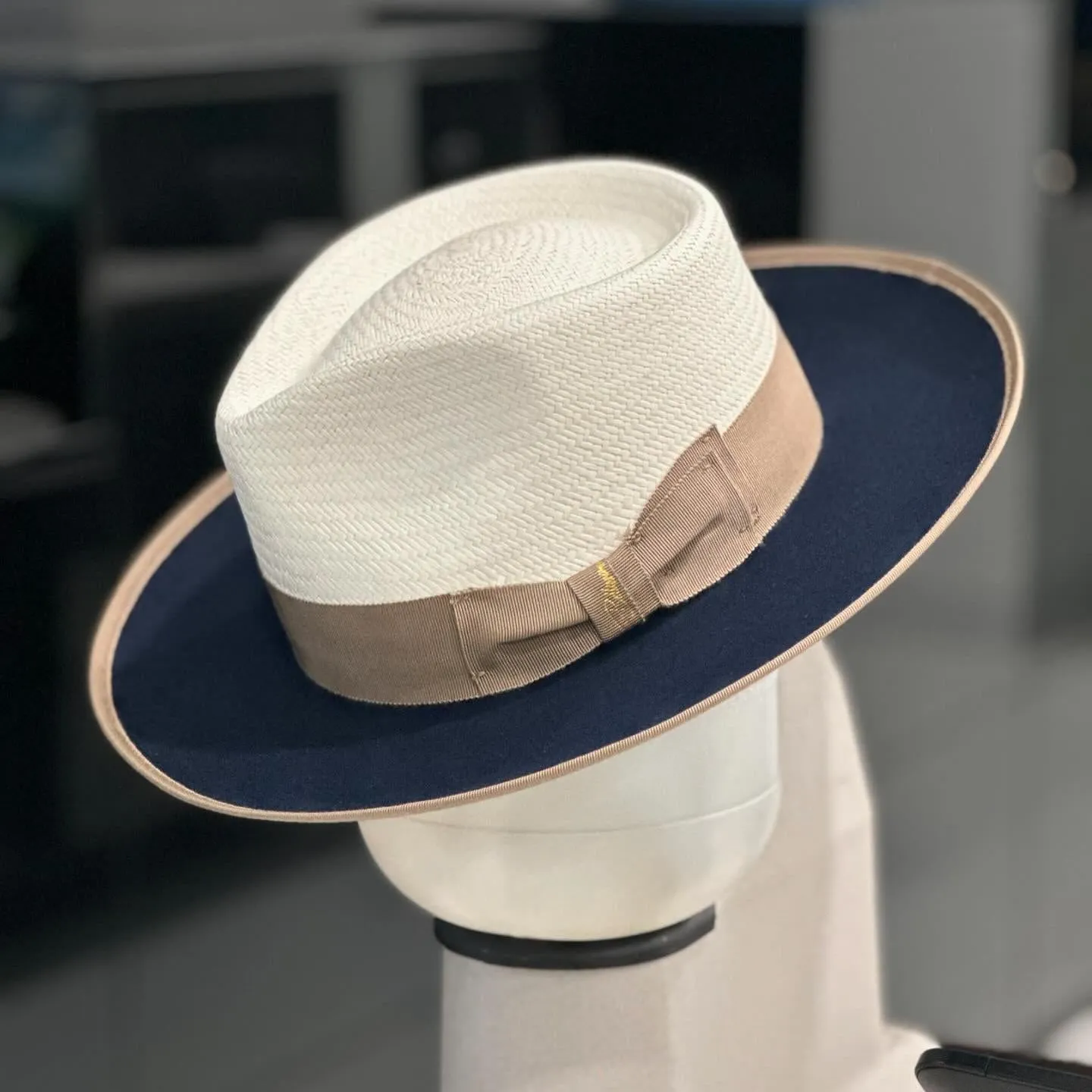 Effortless Class Two Stone Straw Felt Fedora Hat-Camel