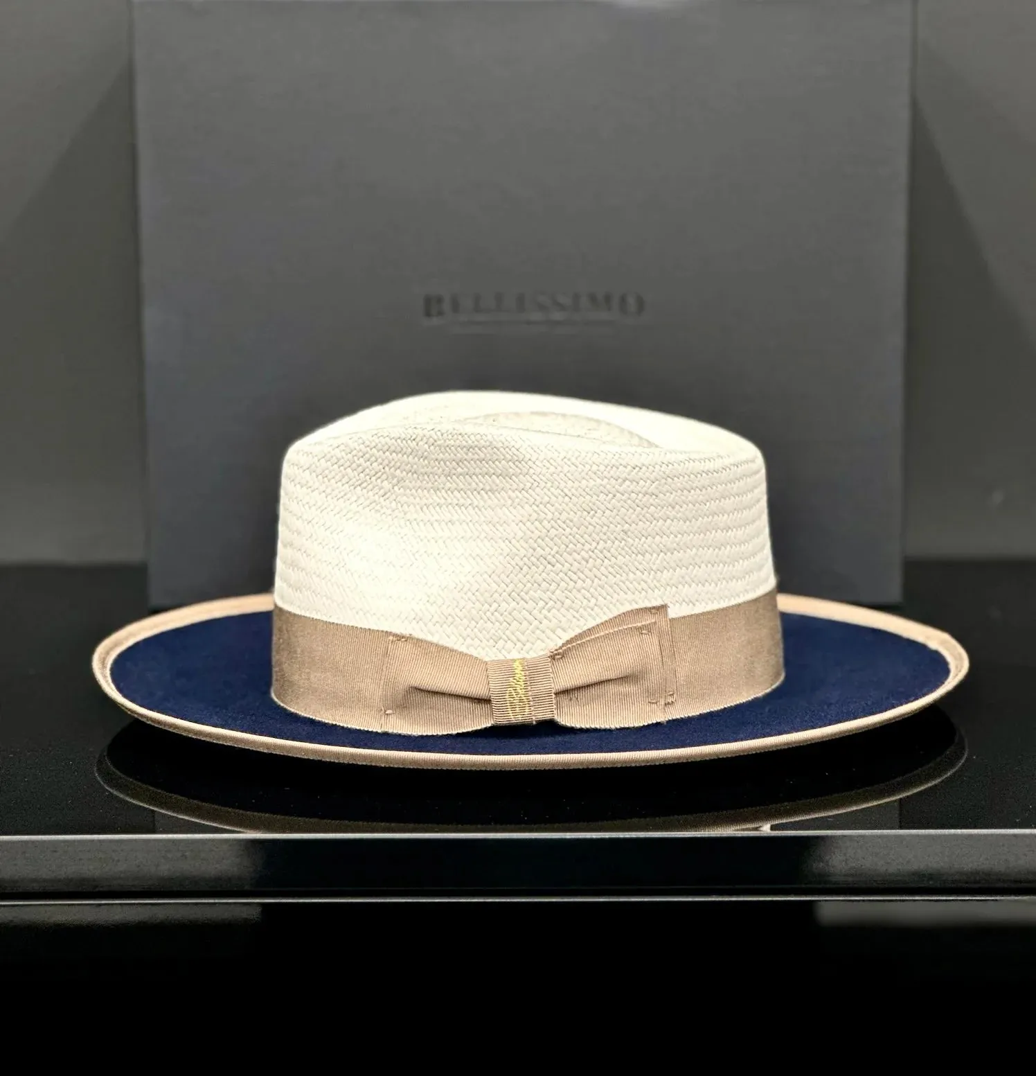 Effortless Class Two Stone Straw Felt Fedora Hat-Camel