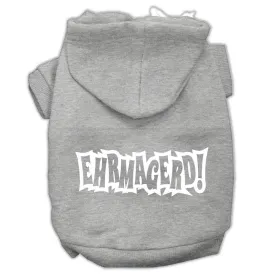 Ehrmagerd Screen Print Pet Hoodies Grey Size XXL (18)