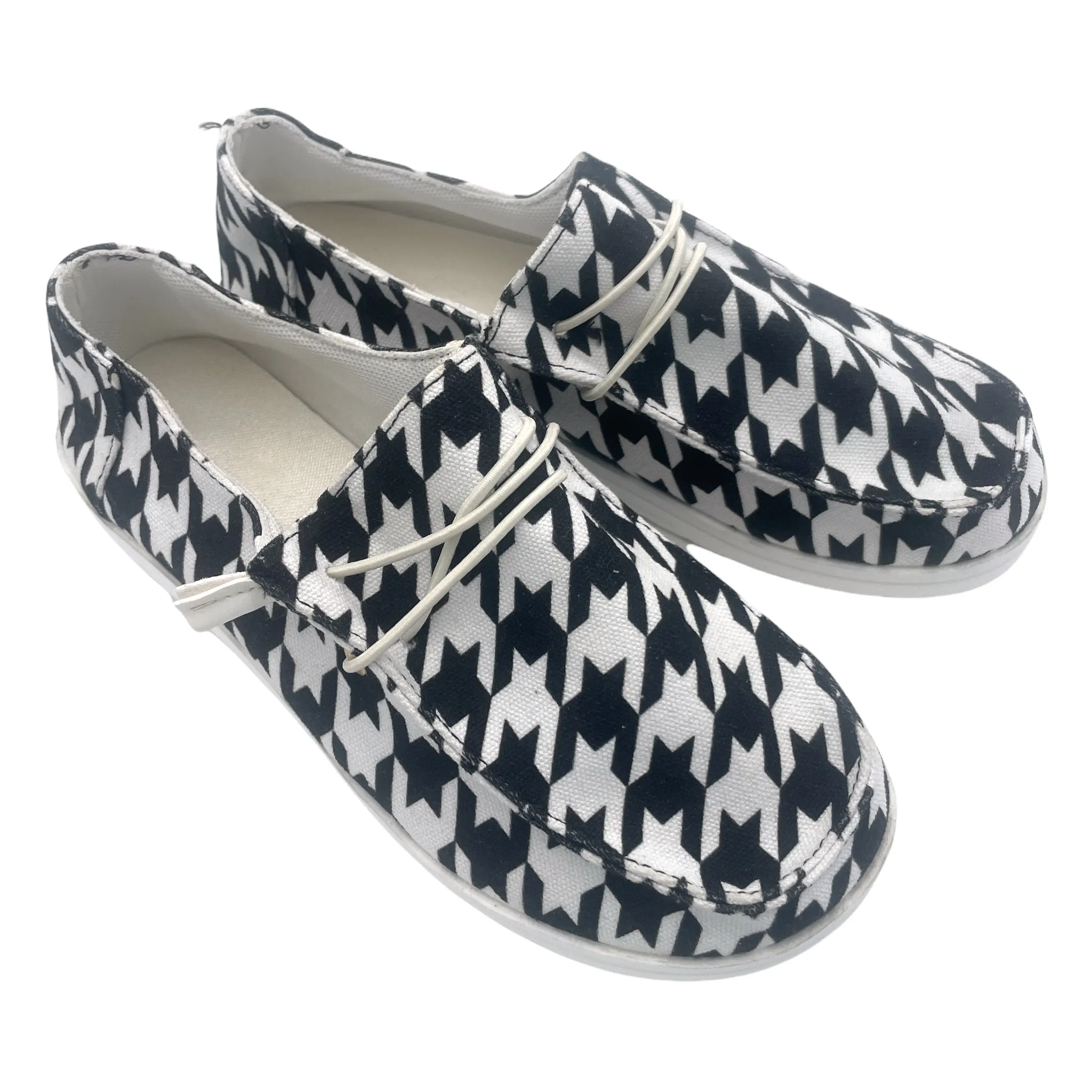 EL- ELLIOT FLAT SHOE-HOUNDSTOOTH