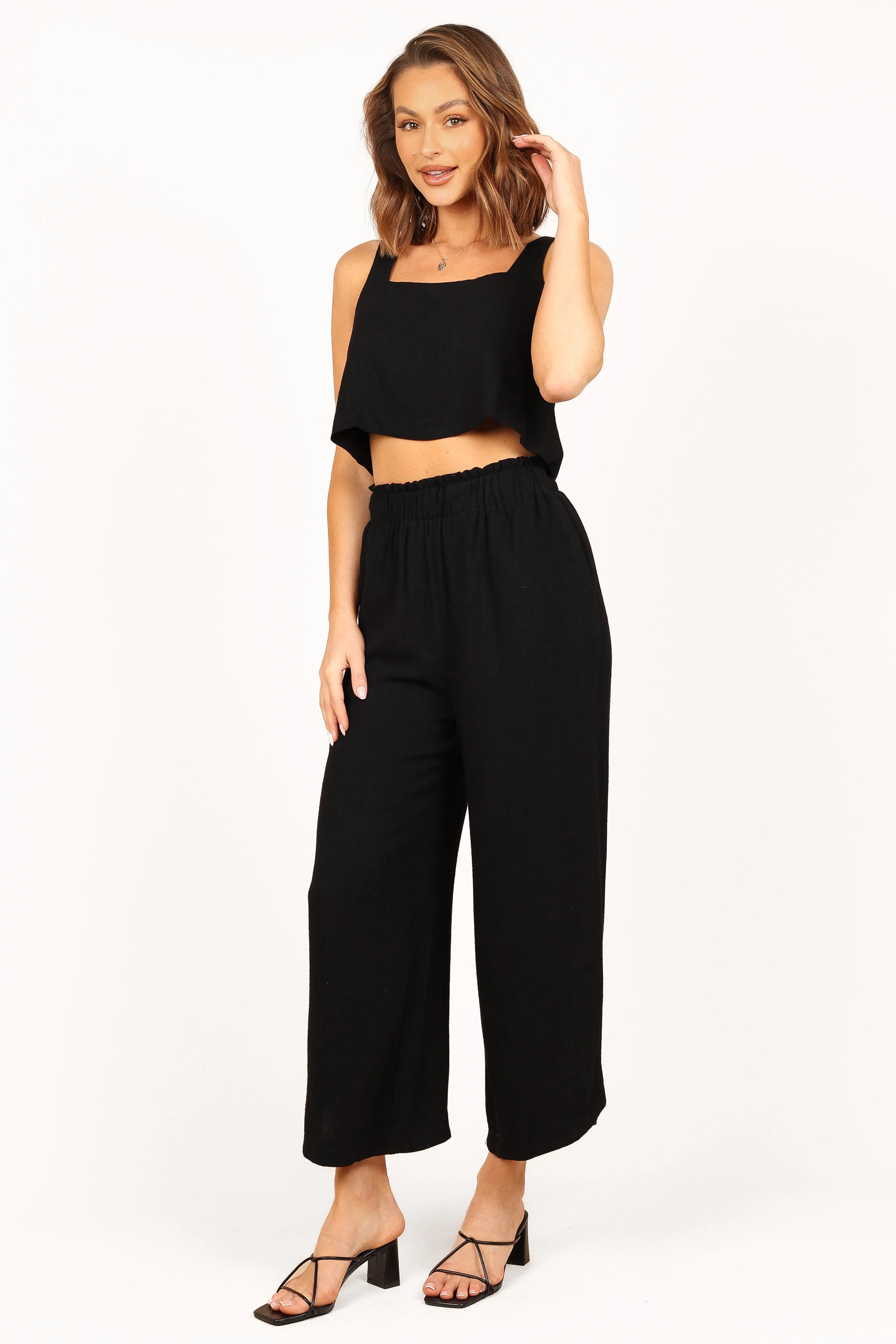 Eleanor High Waisted Pants - Black