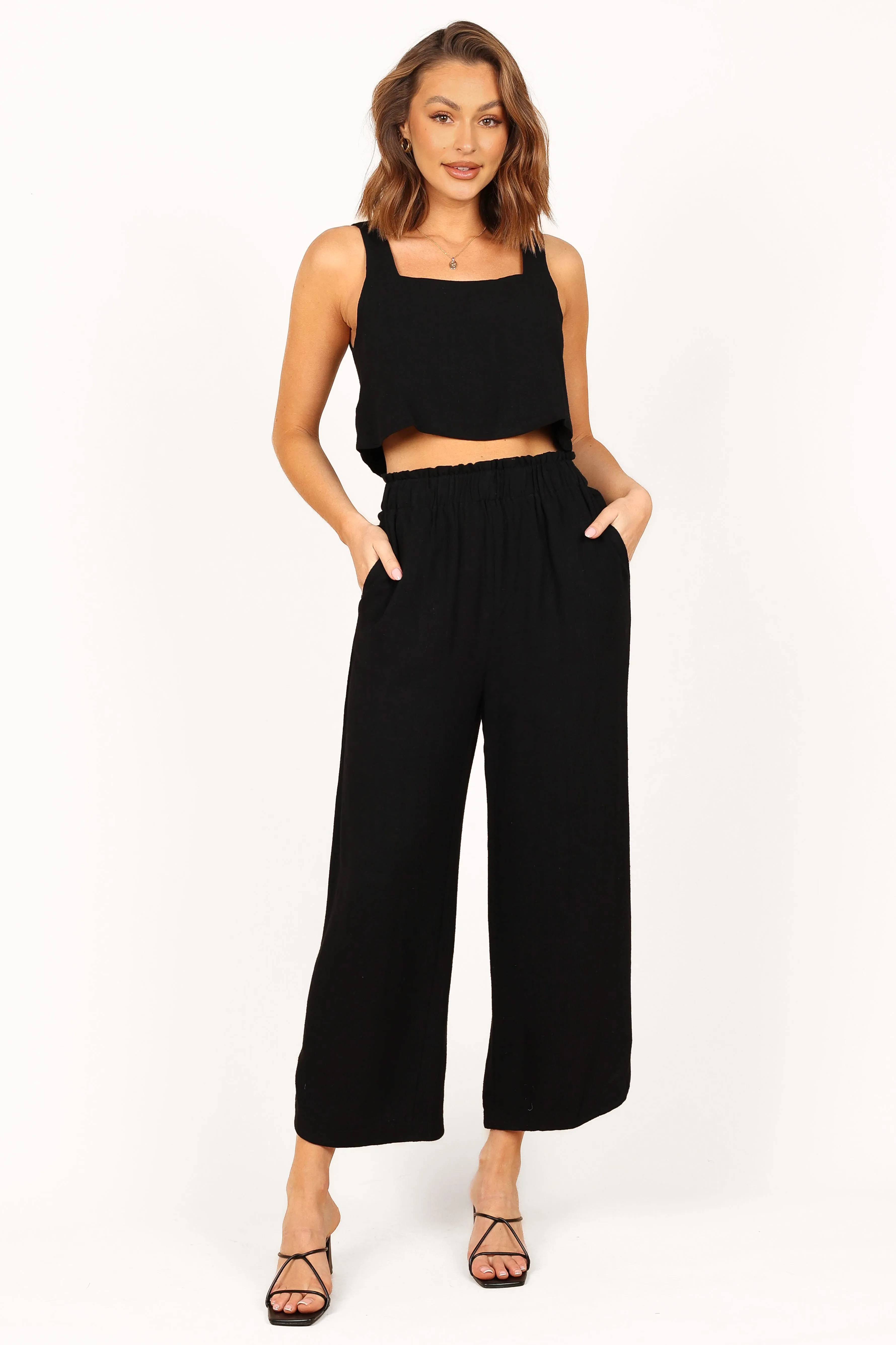 Eleanor High Waisted Pants - Black