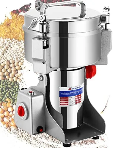 Electric Grain Mill Grinder, Commercial Spice Grinder Stainless Steel