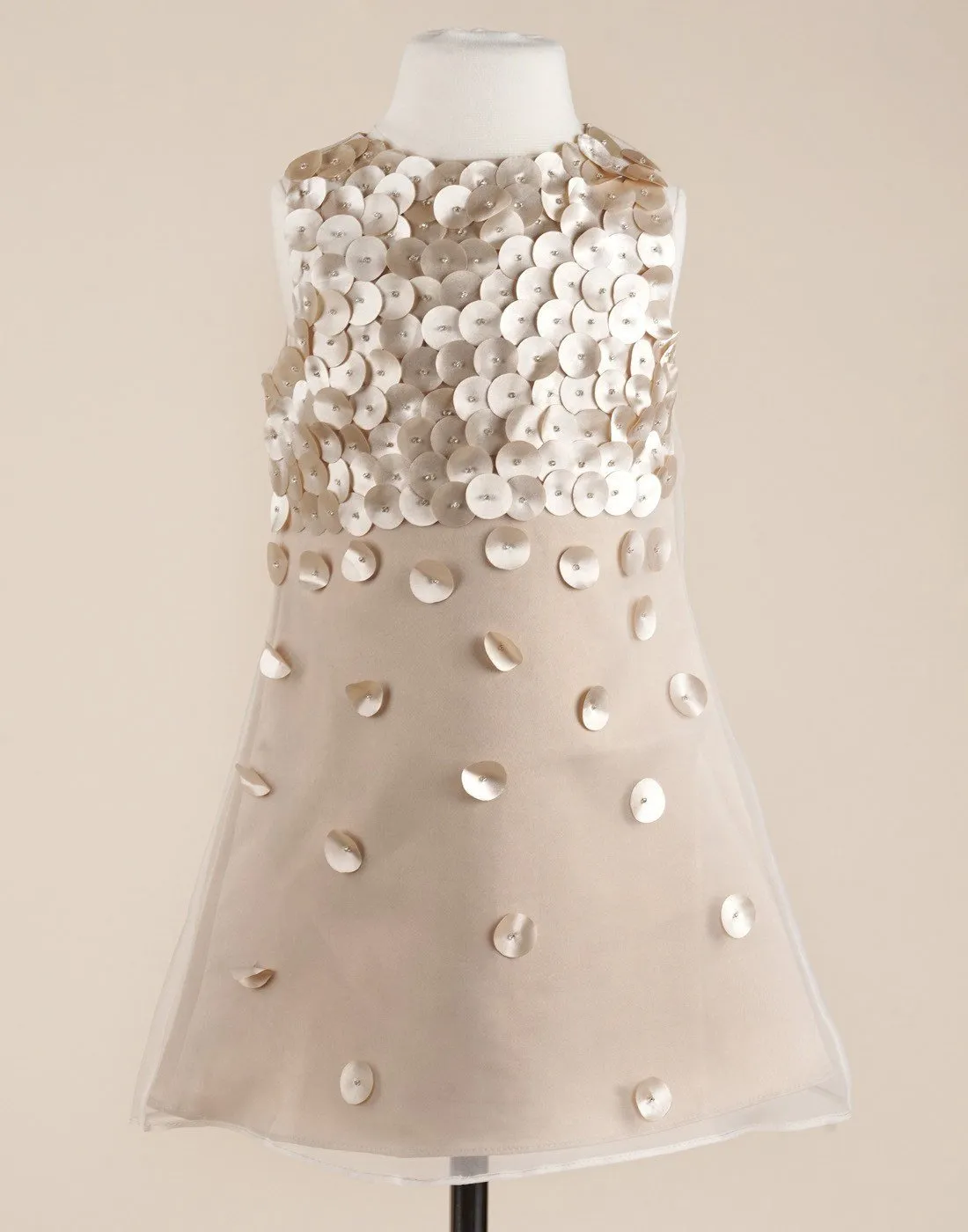 Elegant Mermaid Champagne Dress - Champagne