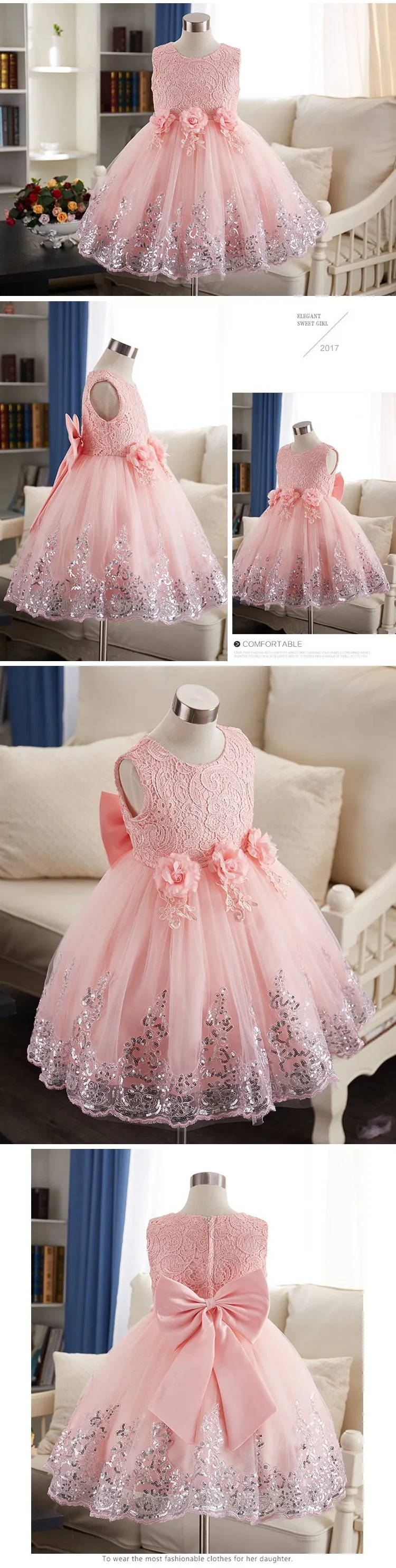 Elegant Princess Costume Dress For Girls