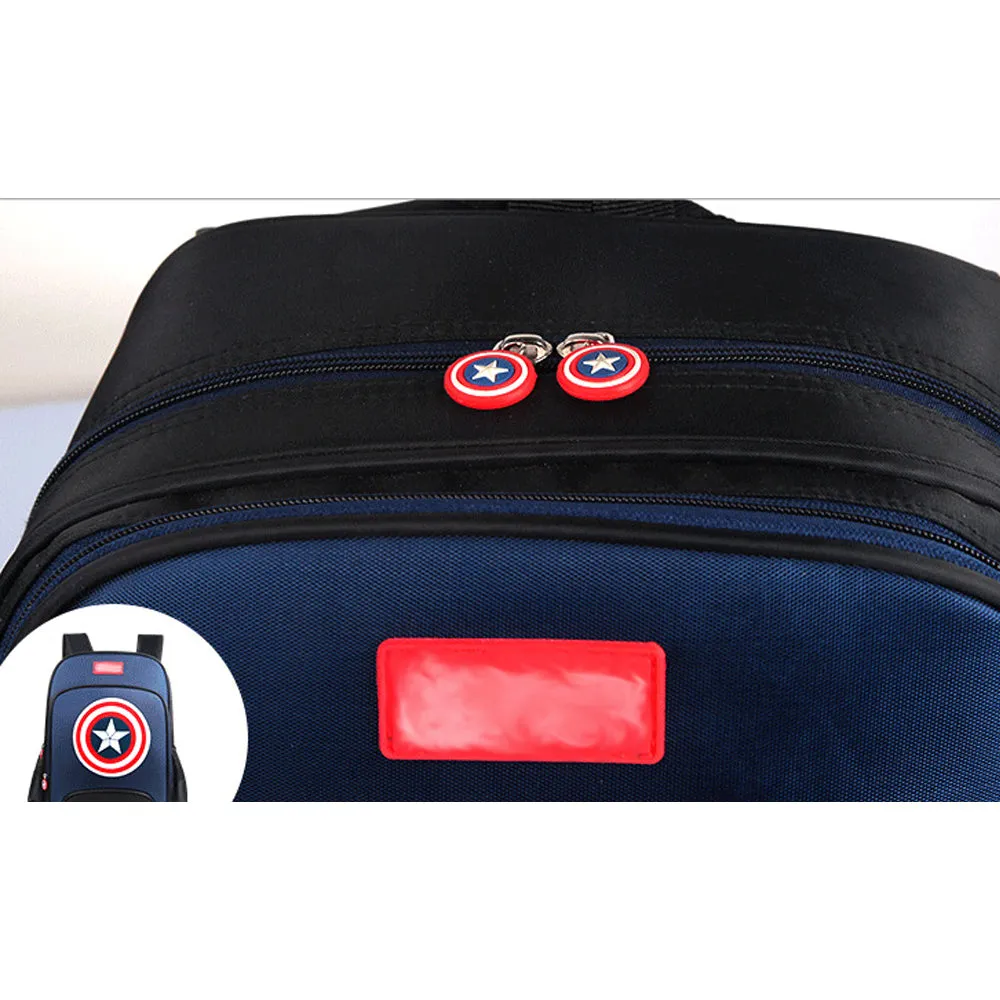 Elementary School Bag Captain America Children's Backpack Boys Backpack