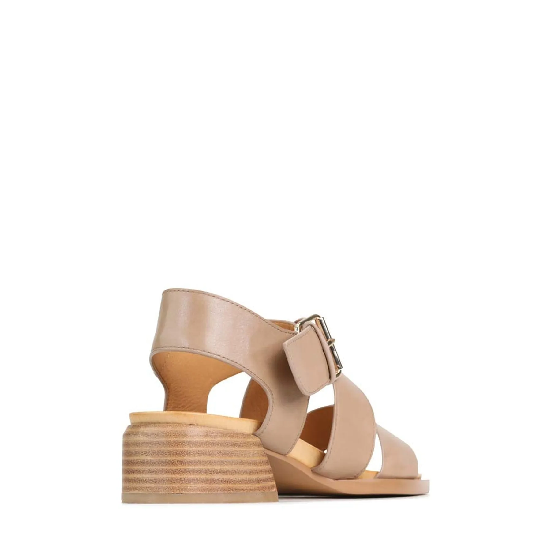 ELLI LEATHER ANKLE STRAP SANDALS