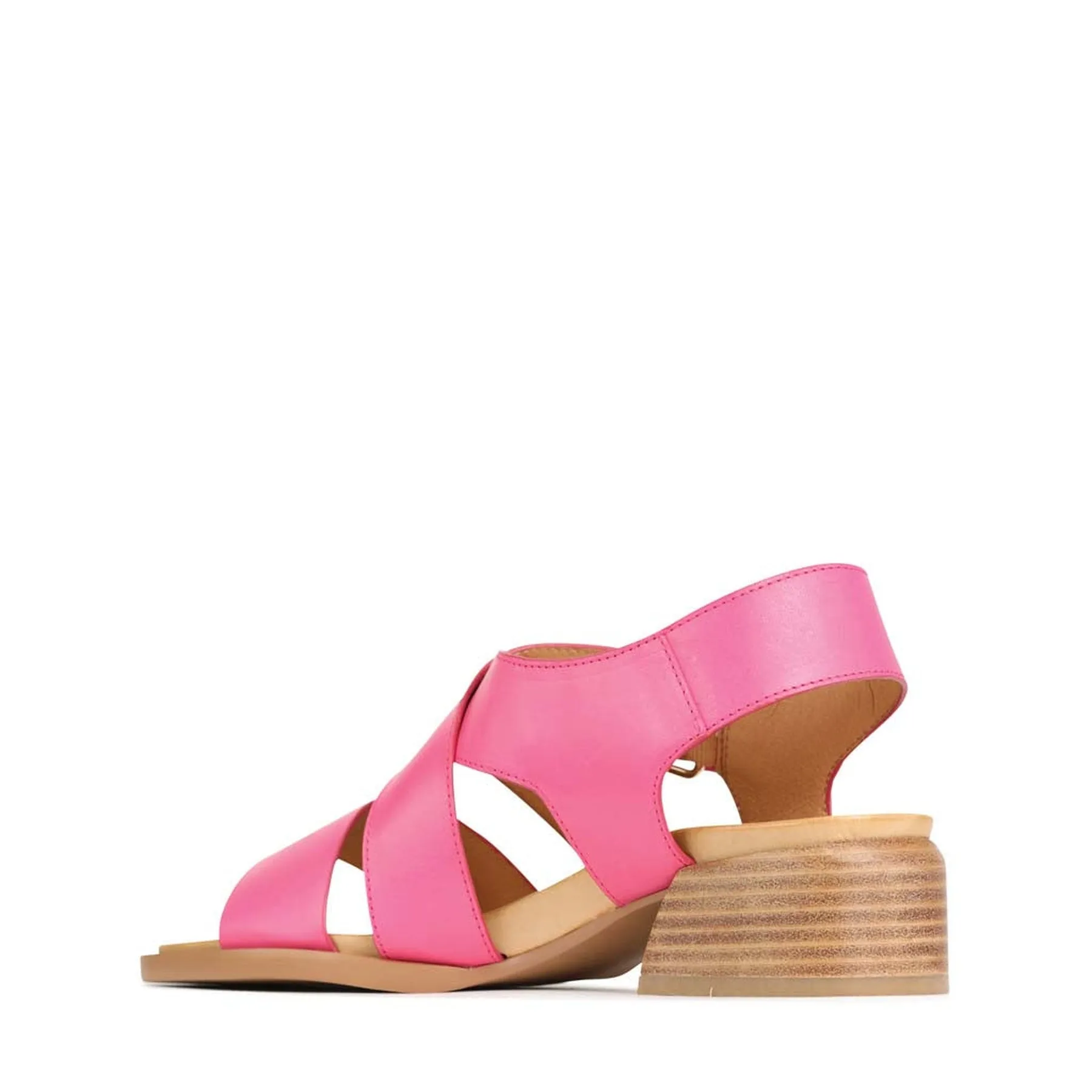 ELLI LEATHER ANKLE STRAP SANDALS