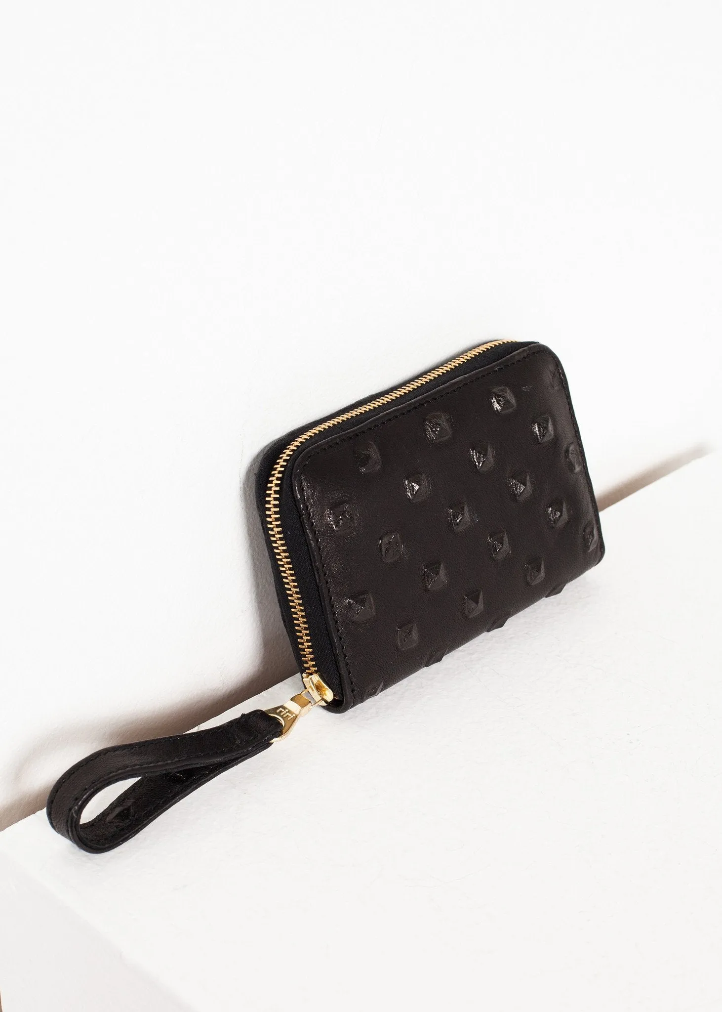 Elodie Leather Wallet in Black