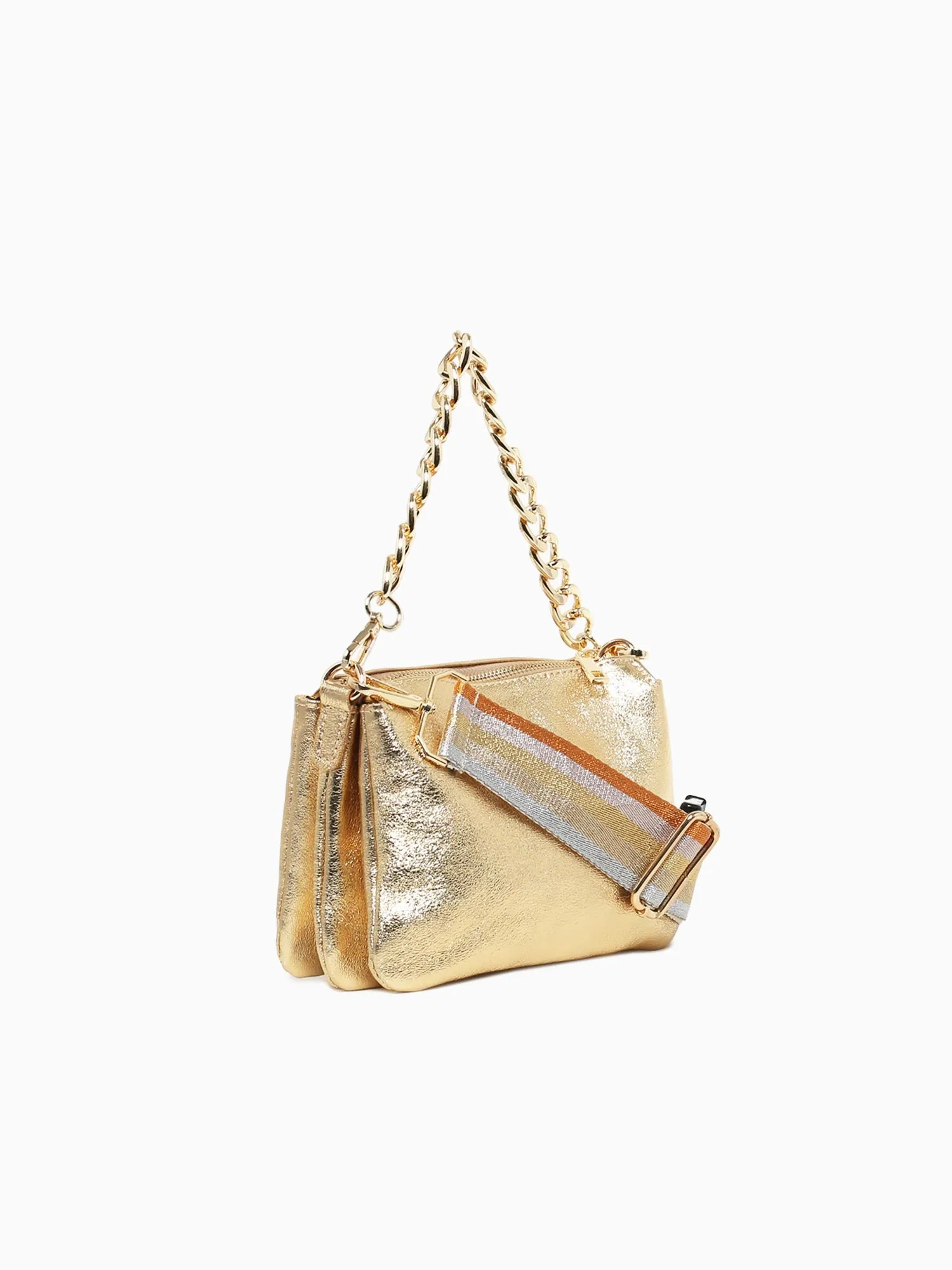 Elvira Crossbag Oro Laminato