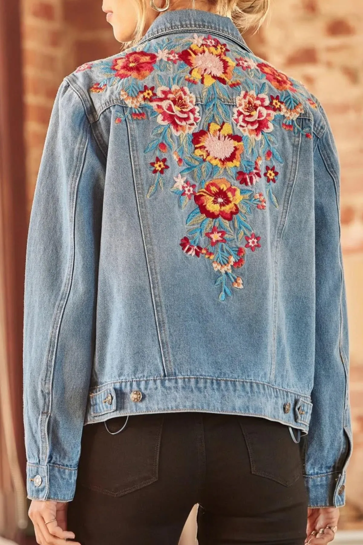 Embroidered Denim Jacket | Savanna Jane