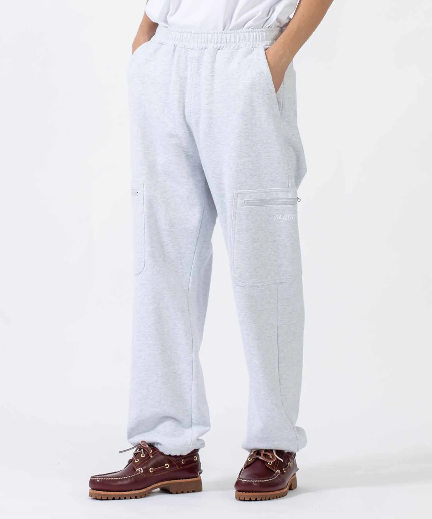 EMBROIDERED SWEAT CARGO PANTS