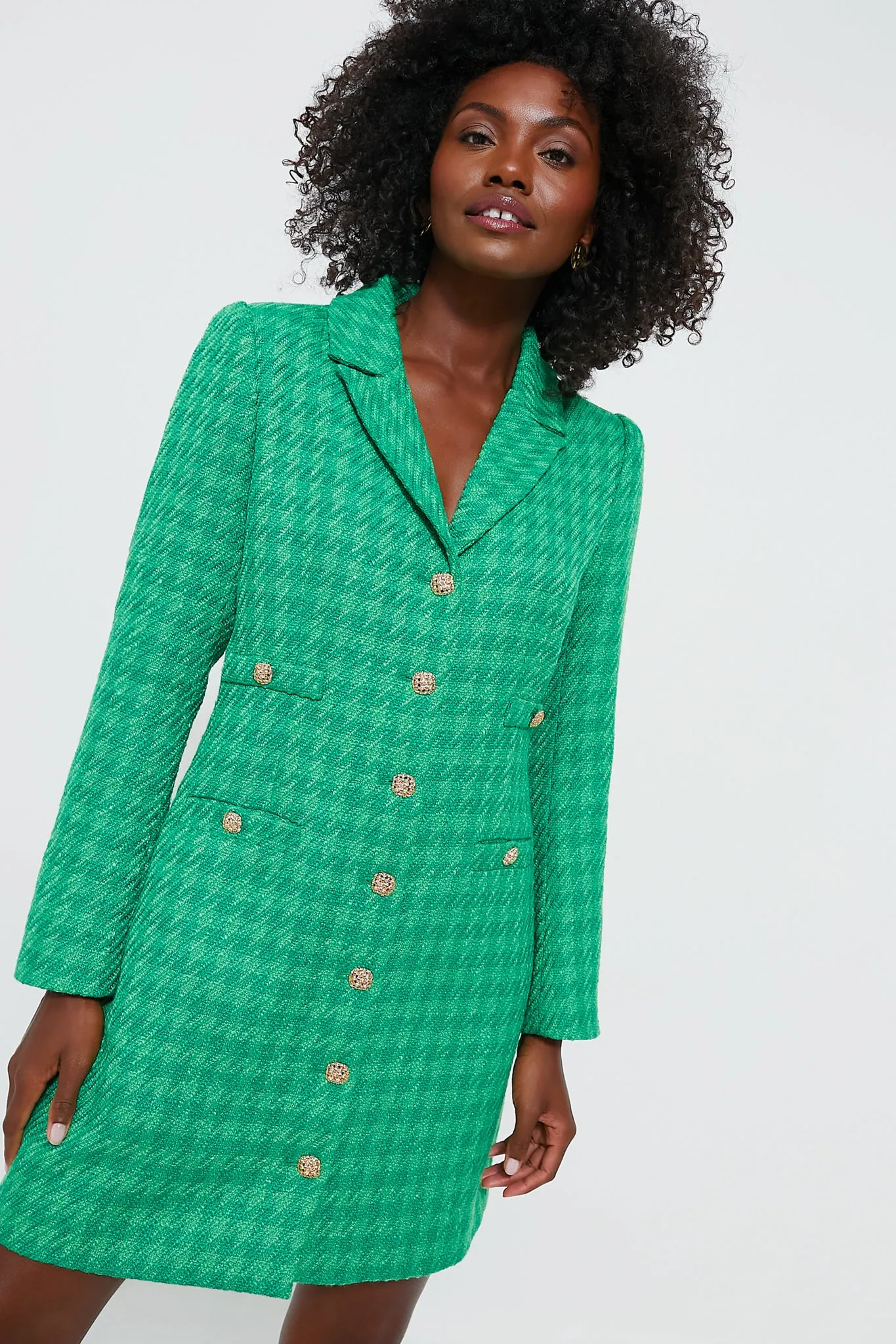 Emerald Tweed Stacie Dress