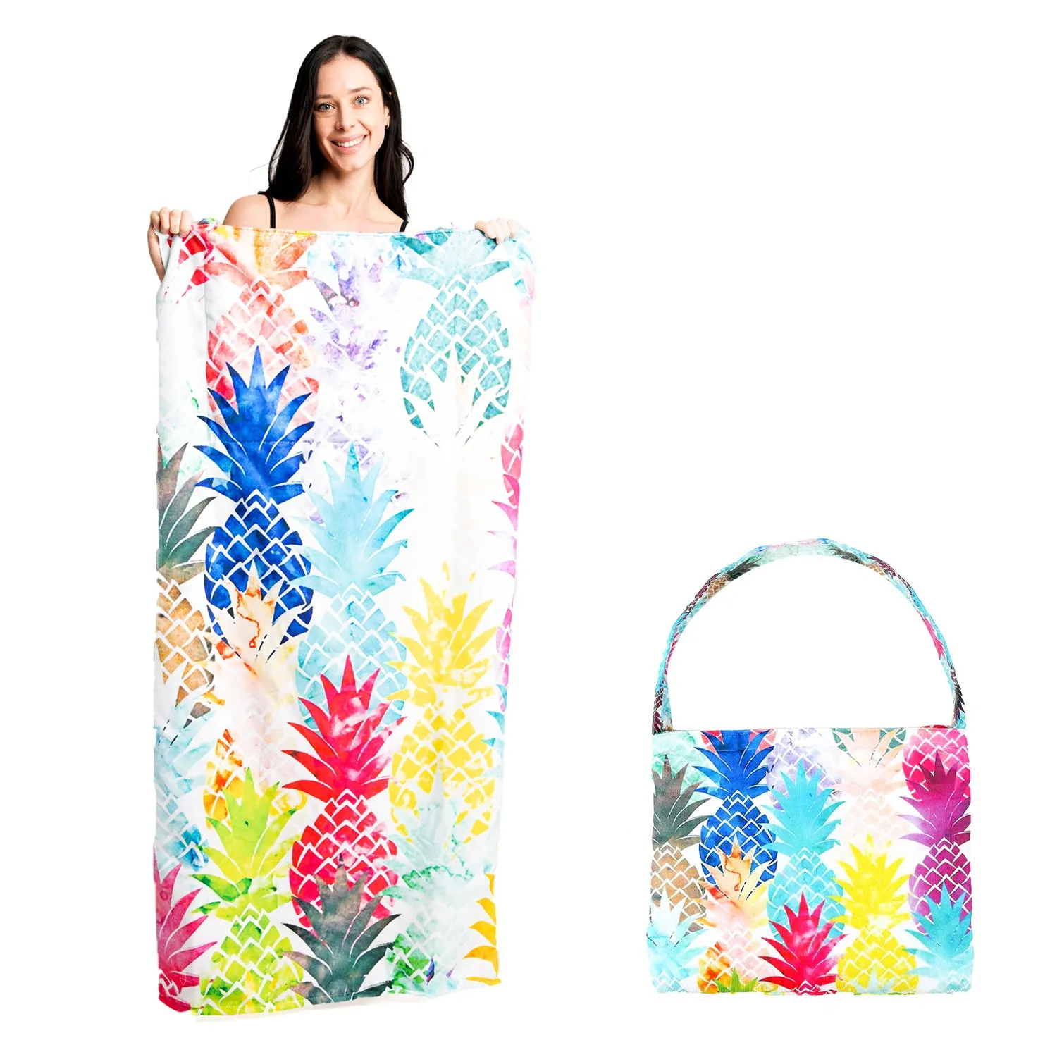 Empire Cove 2 in 1 Convertible Beach Towel Tote Bag Shoulder Bag Pool Swim