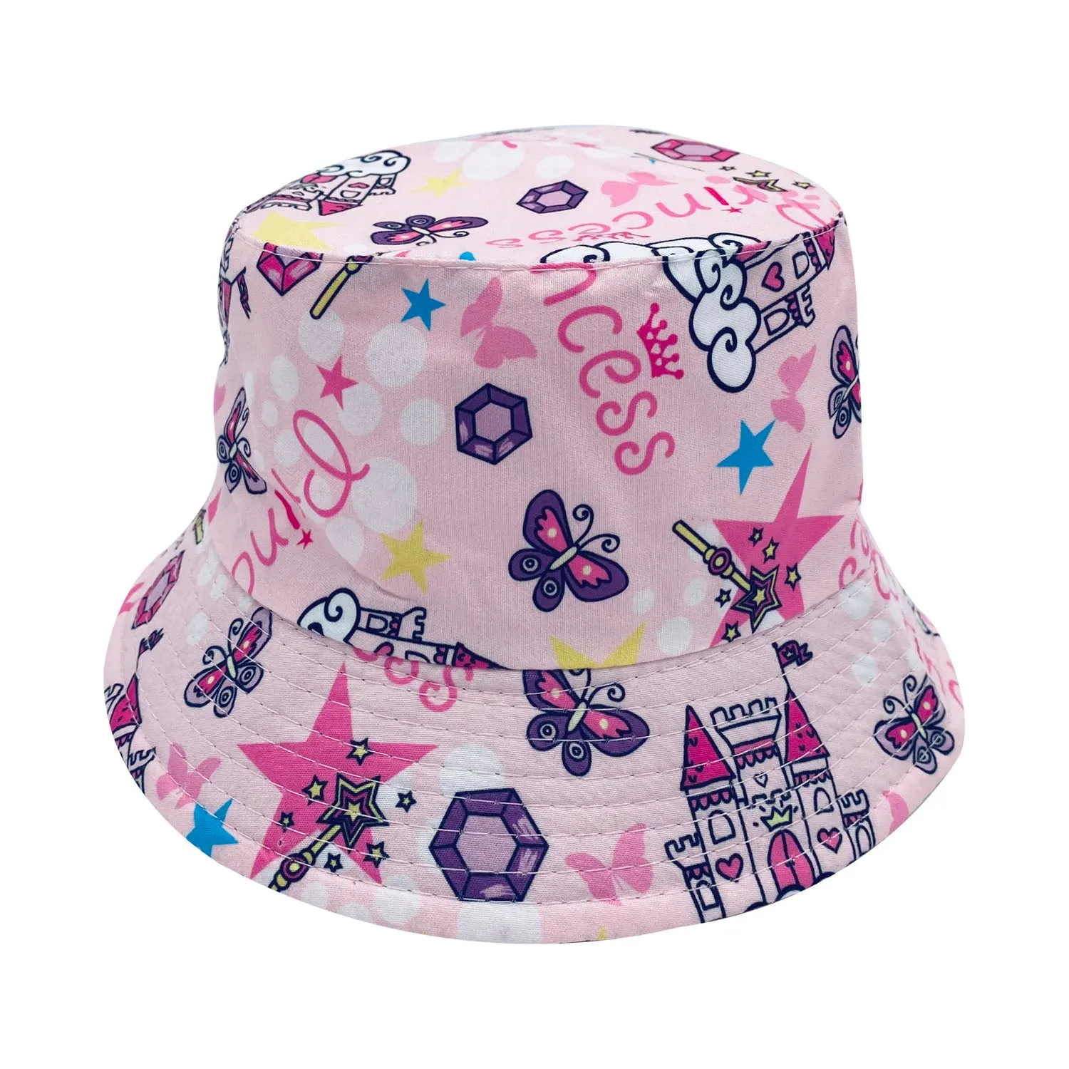 Empire Cove Kids Unicorns Bucket Hat Reversible Fisherman Cap Girls Summer Beach