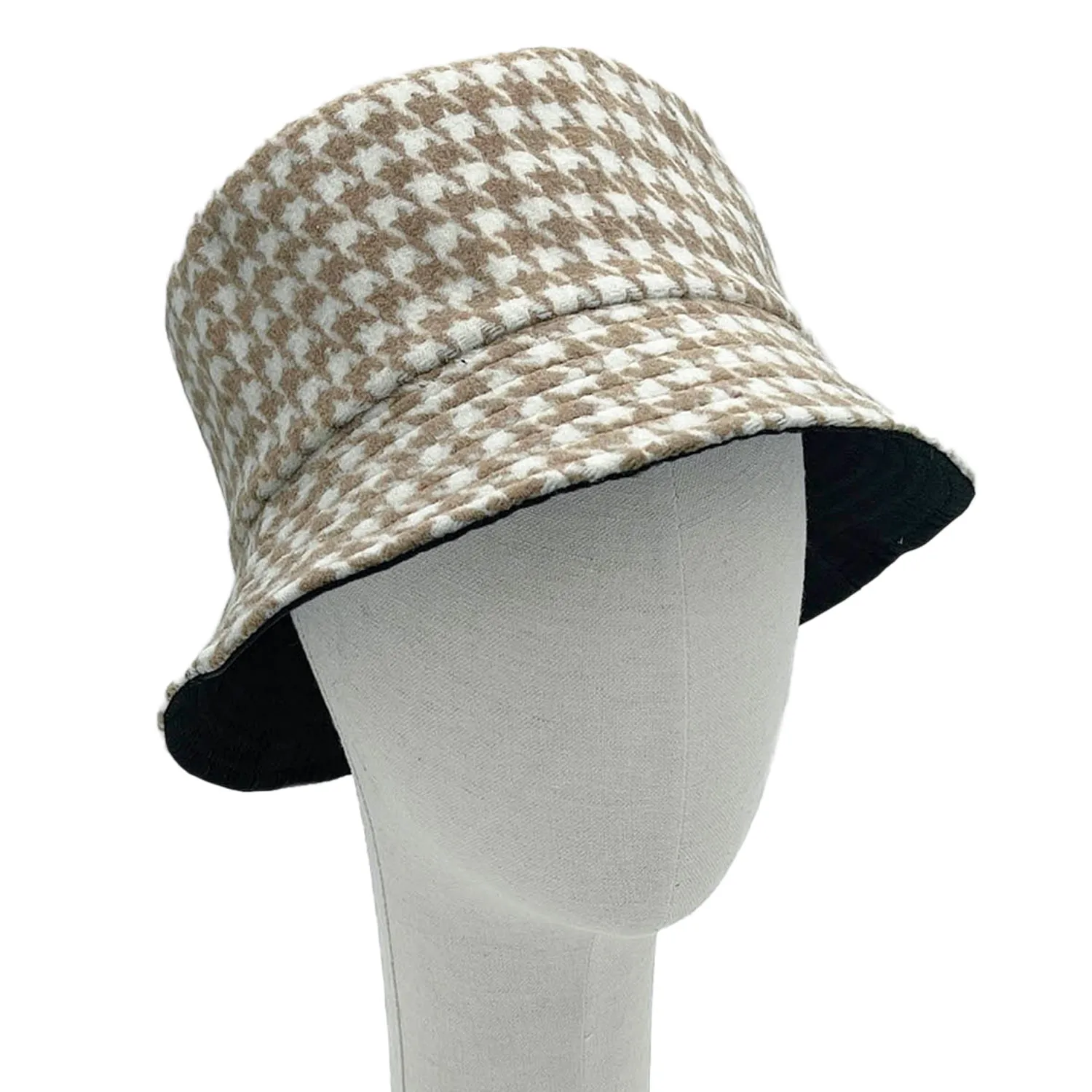 Empire Cove Womens Houndstooth Print Bucket Hat Fishermans