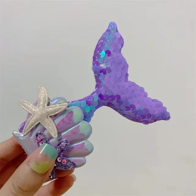 Enchanting Mermaid Hair Clips: Sparkle, Shine, and Dive into Adventure (Pack of 1)