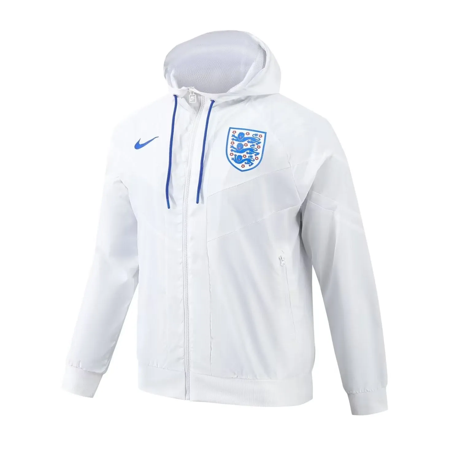 England Windbreaker Hoodie Jacket White 2024/25