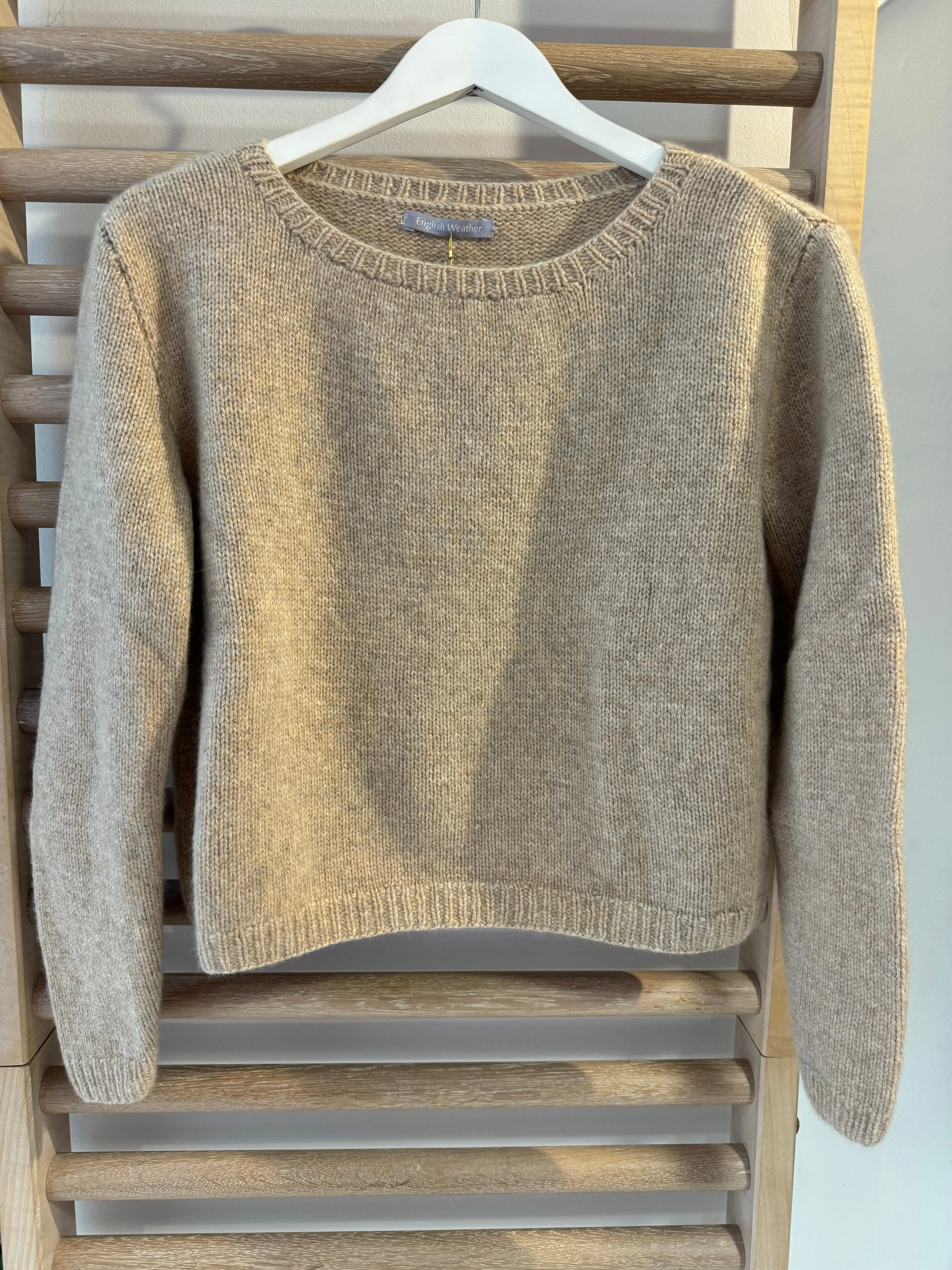 English Weather Oatmeal Cashmere Sophie Sweater