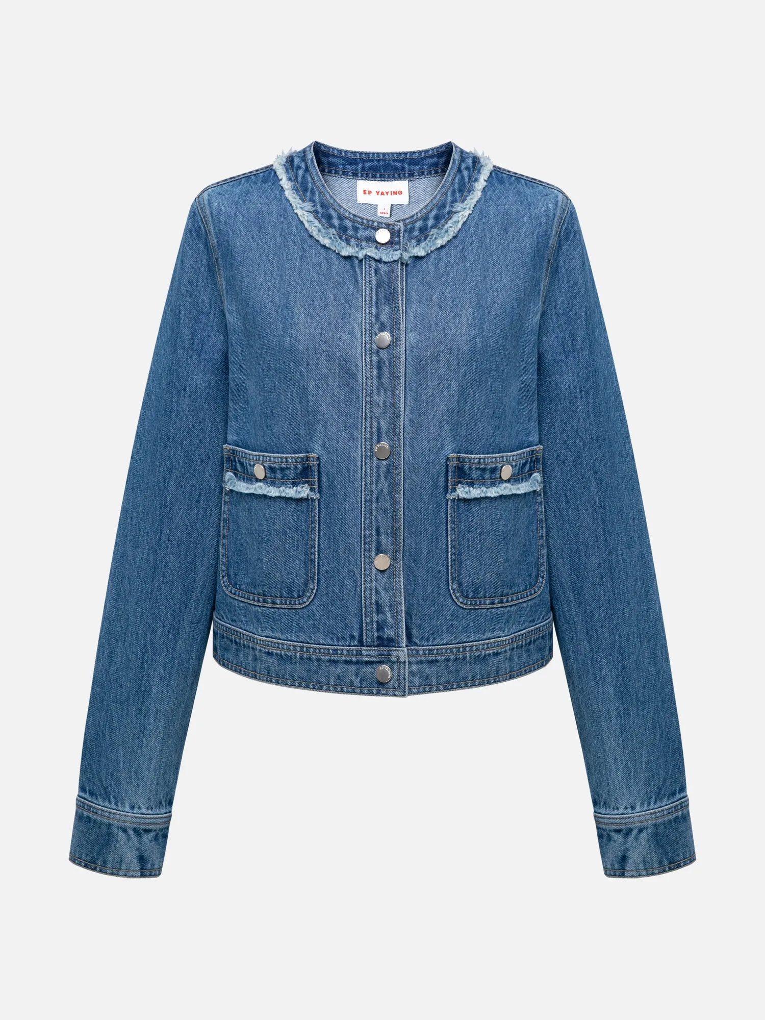 EP YAYING Chanel-style Denim Jacket