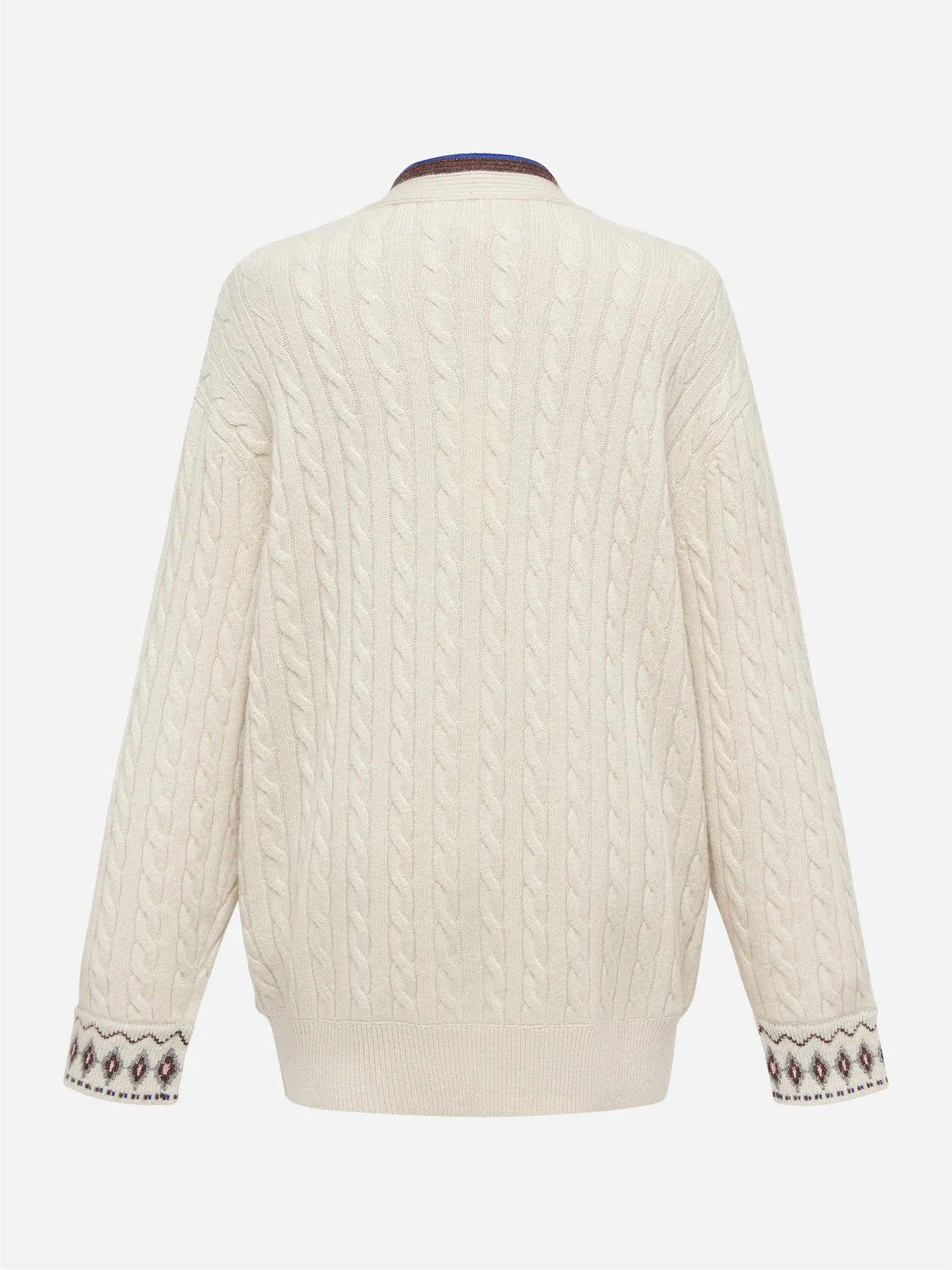 EP YAYING Yak Wool Jacquard Knitted Sweater