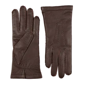 Espresso Cashmere Lined Elk Gloves