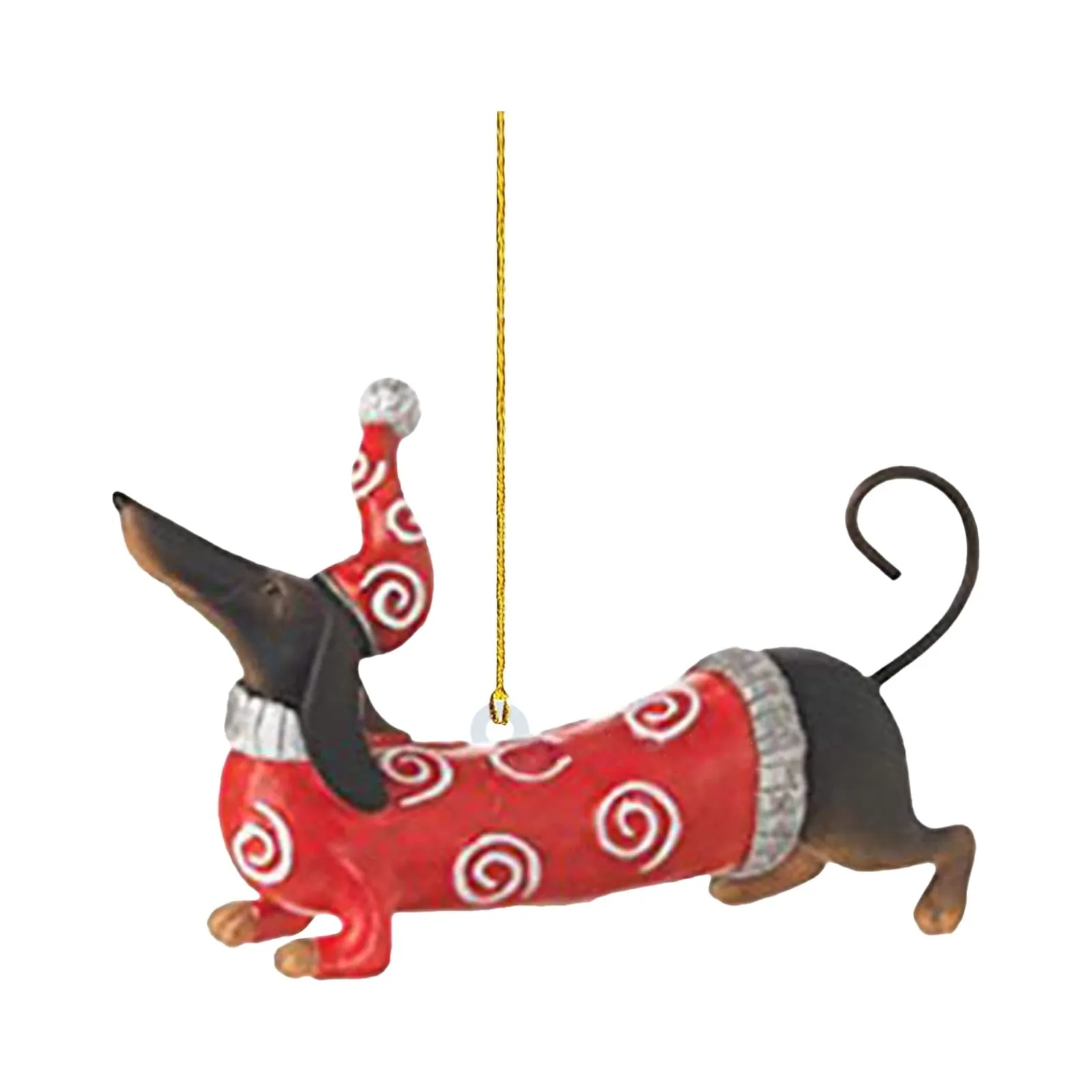 essential Christmas Decoration Gifts Dachshunds Dog Christmas Tree Ornament Christmas Tree Pendants Hanging Pendants Plush Craft For Christmas Holiday Party Home Decor A