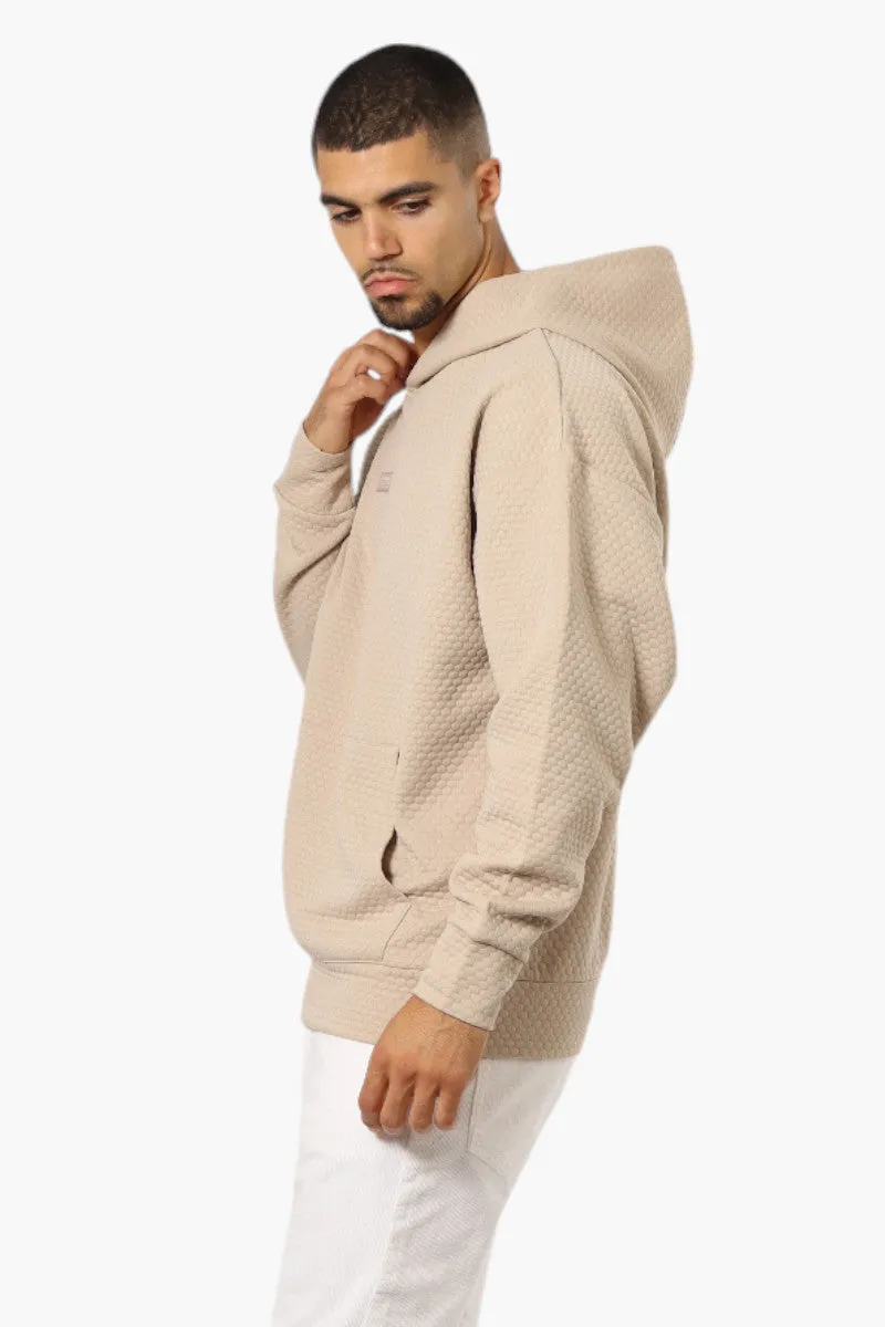 Essentials By Drill Clothing Hexagon Jacquard Drop Shoulder Hoodie - Cream