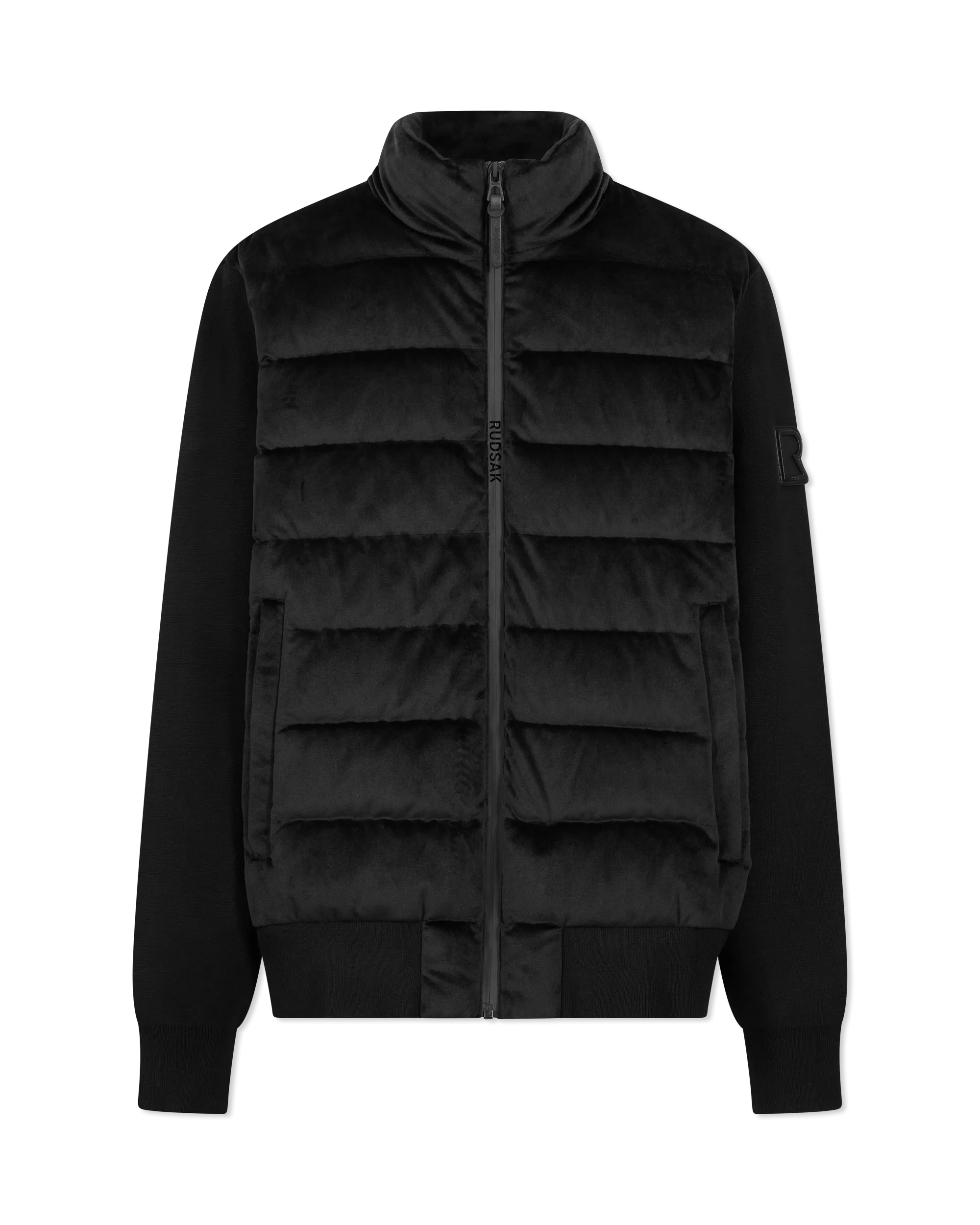 Eugene Velvet Hybrid Knit & Down Jacket