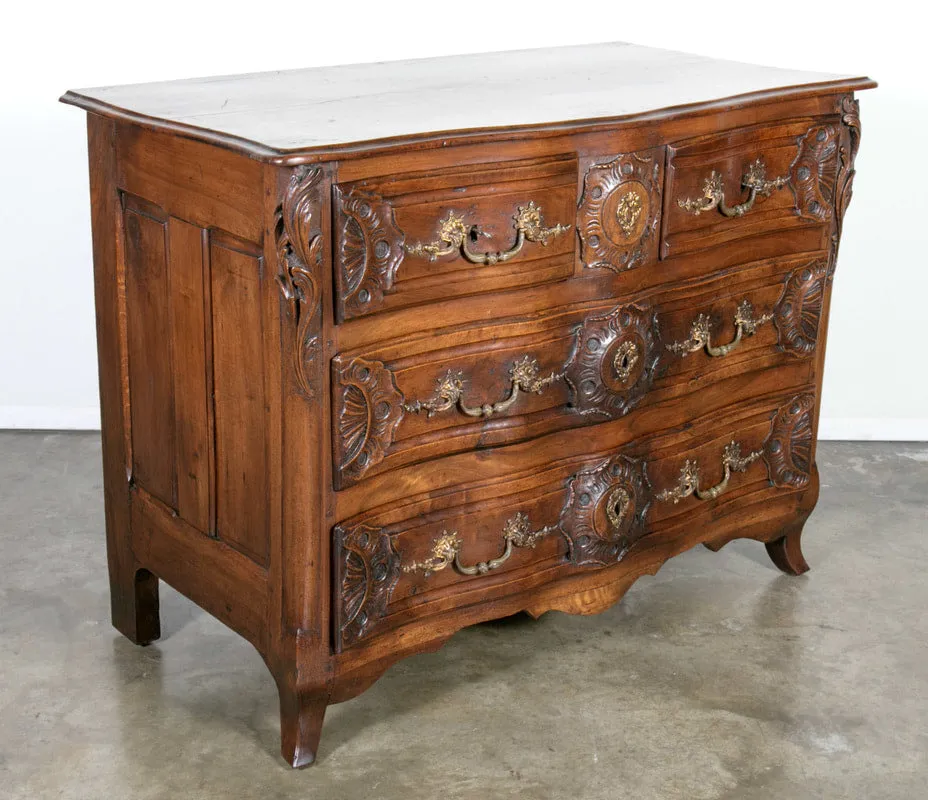 Exceptional 18th Century Regence Period Lyonnaise Commode Galbé