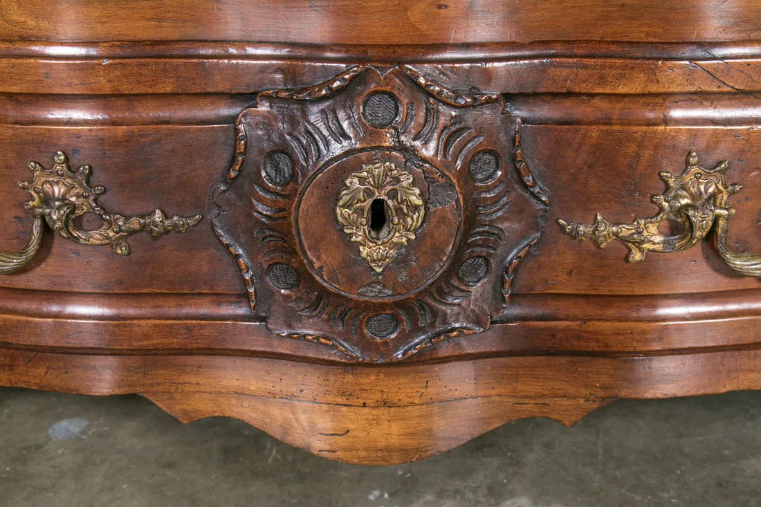 Exceptional 18th Century Regence Period Lyonnaise Commode Galbé