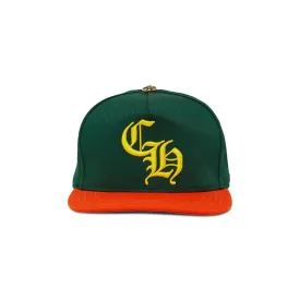 Exclusive Chrome Hearts Miami baseball cap, orange/yellow/green