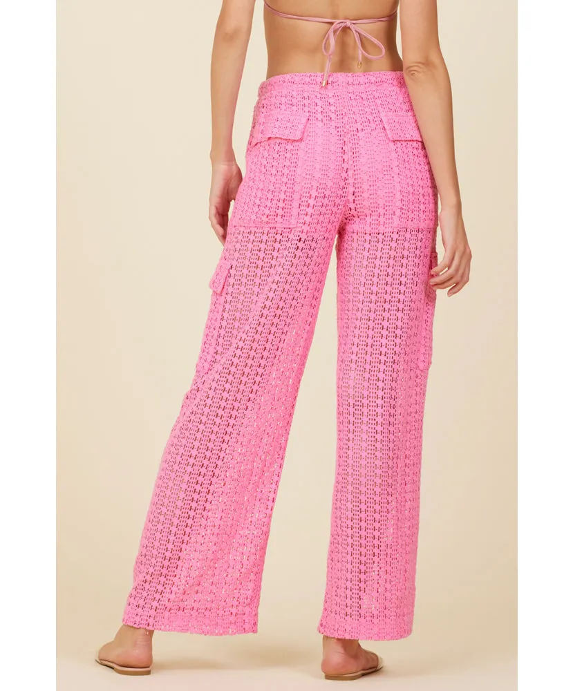 Eyes On Me Crochet Cargo Pants