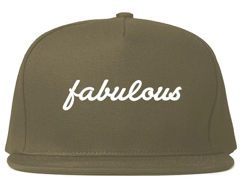 Fabulous Script Mens Snapback Hat