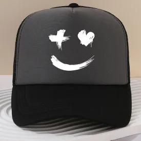 Face Peaked Cap Sunshade Baseball Cap Outdoor Riding Printing