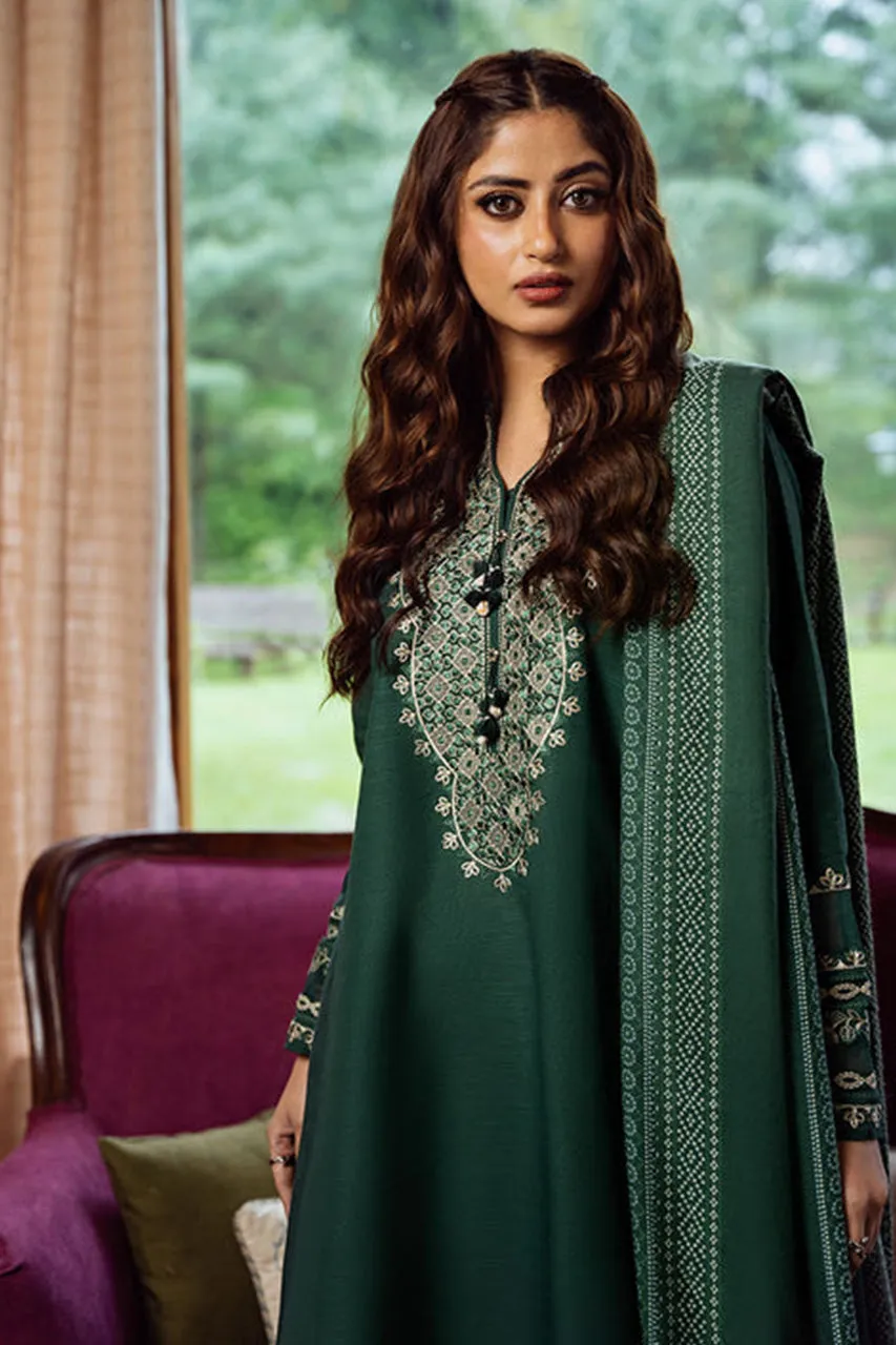 Fall Winter'24 - 3 Piece - Embroidered Light Khaddar Suit 3PEDY24DFV86