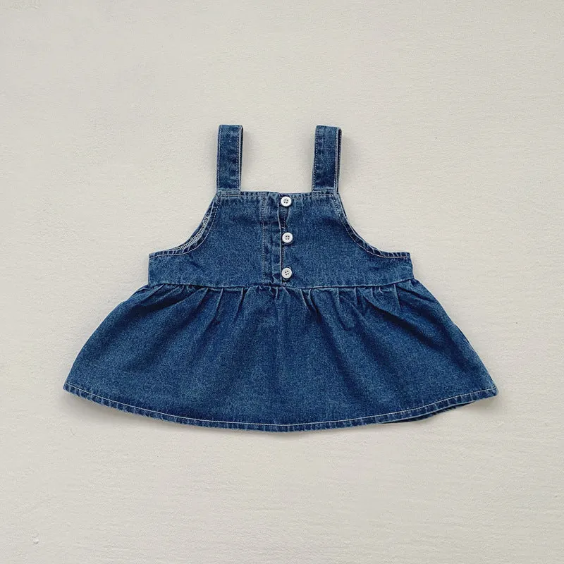 Family Matching Sibling Matching Denim Outfits for Baby Boys Girls