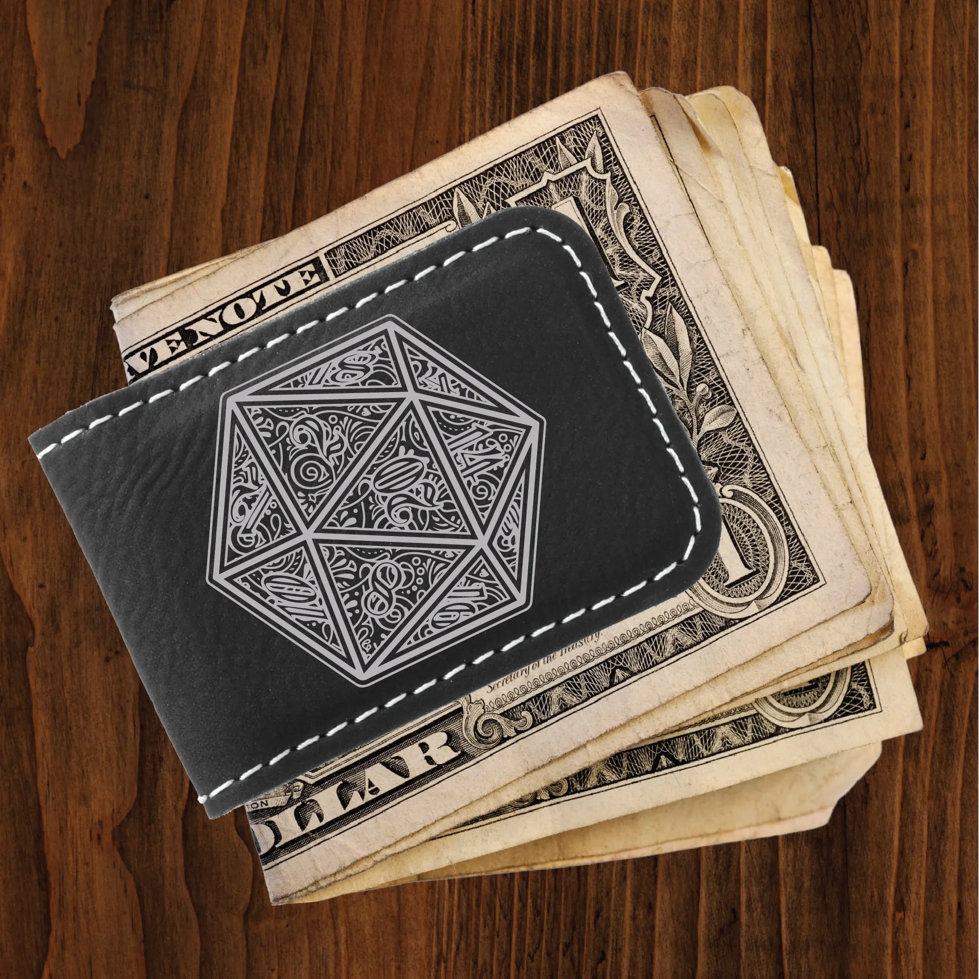 Fancy D20 Money Clip