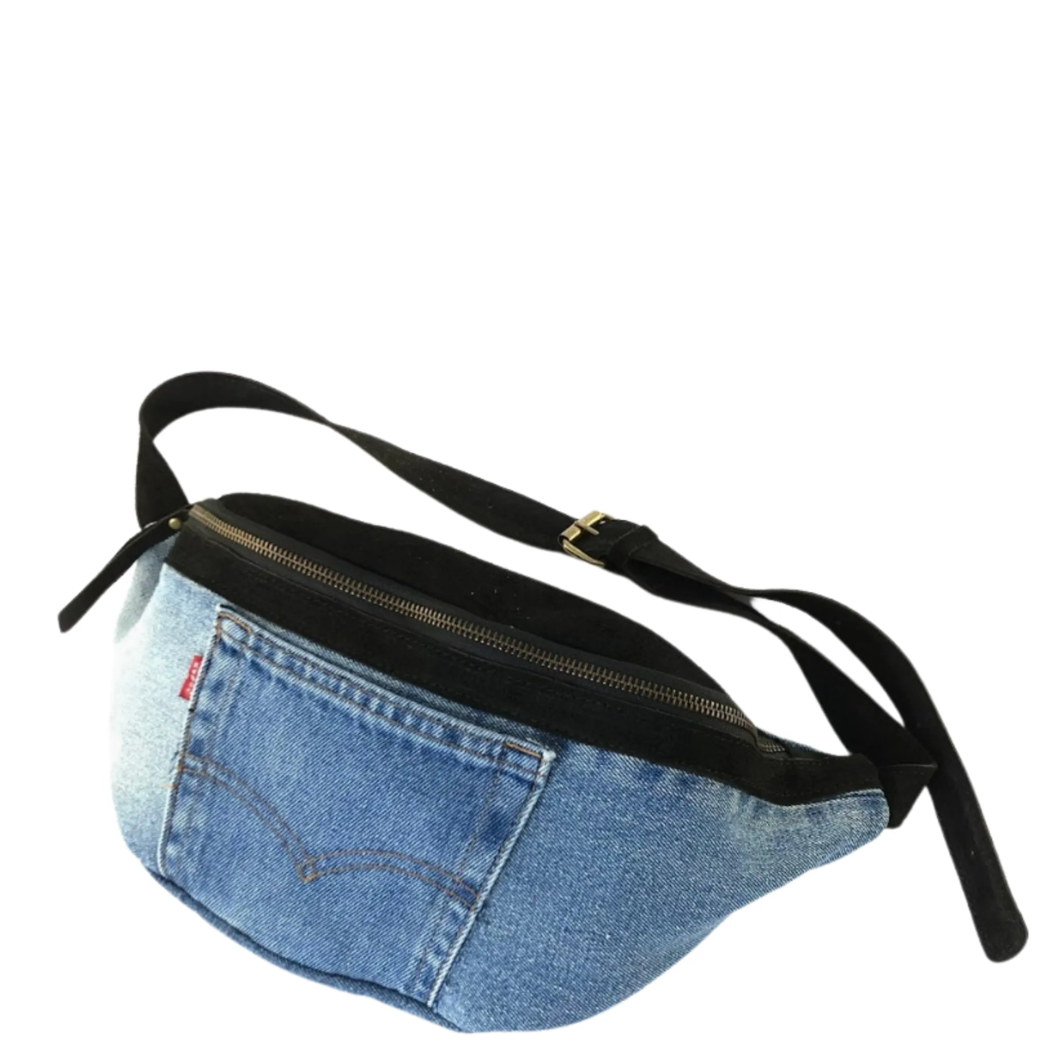 Fanny Pack Moss Denim Match