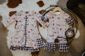 Farm & Plaid Girls Romper and Dress (0-6 to 9/10 Years)