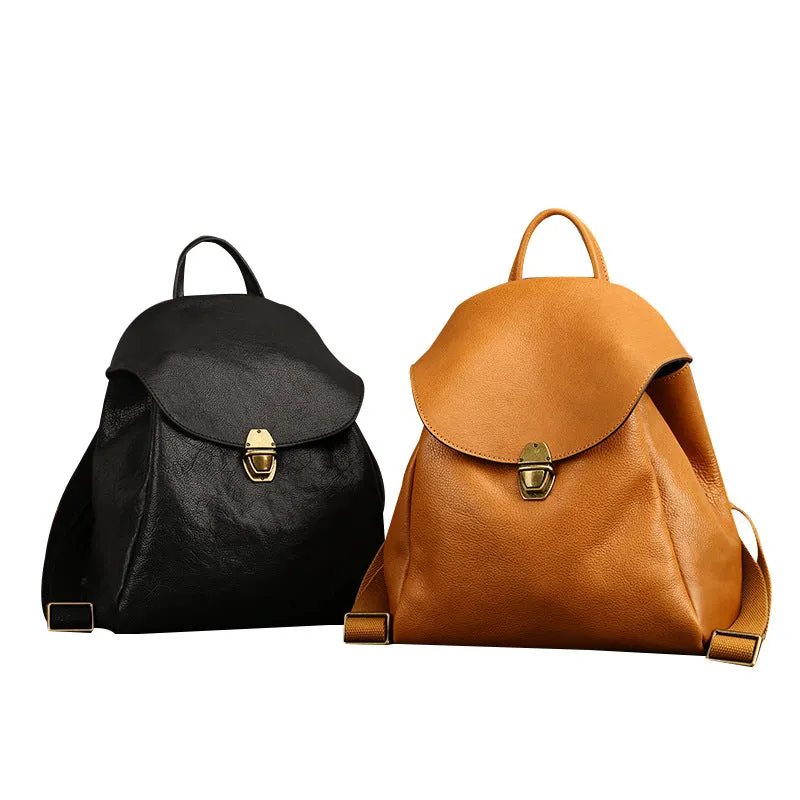 Fashion Leather Traveling Backpack for Women 6017